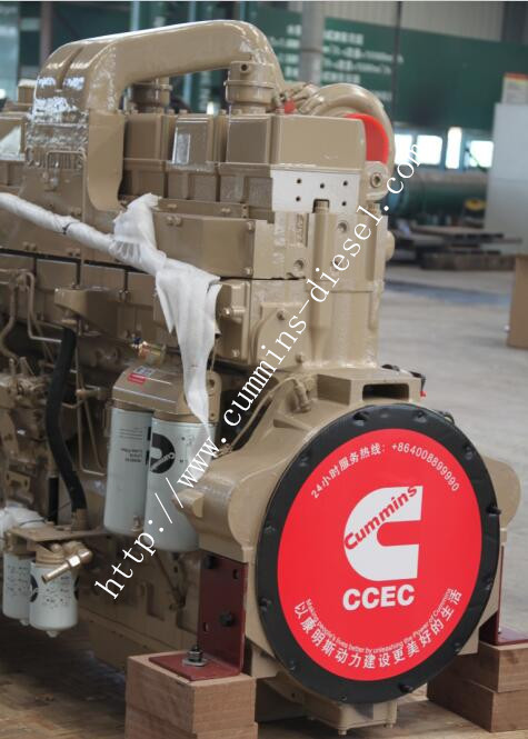 수도 펌프와 기업 기계장치를 위한 KT19-C450 CCEC 충칭 Cummings 디젤 엔진